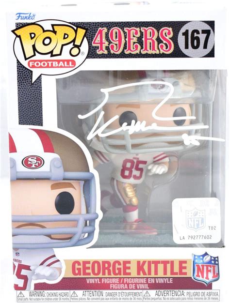 George Kittle Signed 49ers 167 Funko Pop Vinyl Figure Beckett