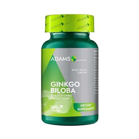 Ginkgo Biloba 240 Miligrame 180 Tablete Adams Vision EMAG Ro