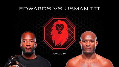 Previa Y Apuestas UFC 286 Edwards Vs Usman Red Pany Night La Jaula