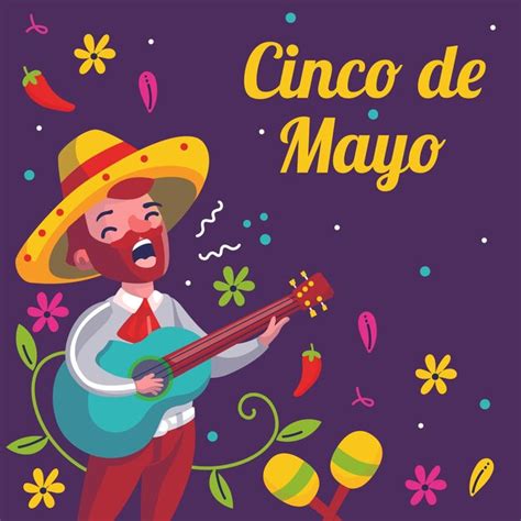 Premium Vector Flat Cinco De Mayo Illustration