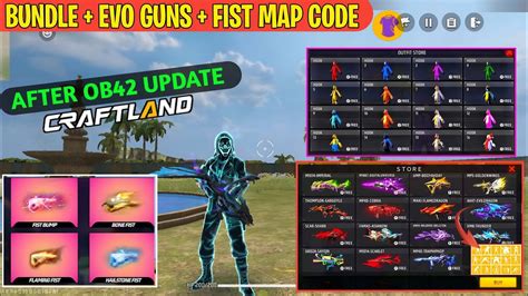 Craftland All Bundles All Emote All Evo Gun Map Code Ob42 Update FF