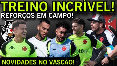 Treino Incr Vel Refor Os Em Campo I Novidades No Vasco I Sorteio Copa