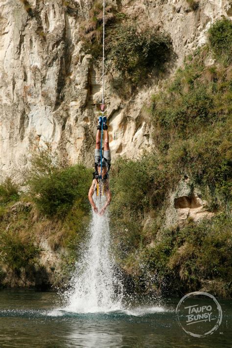 Taupo Bungy Jump And Cliff Hanger Highest Water Touch Bungy