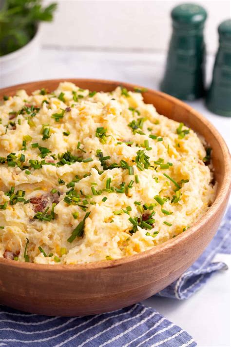 Cheesy Loaded Mashed Potatoes Recipe All Things Mamma