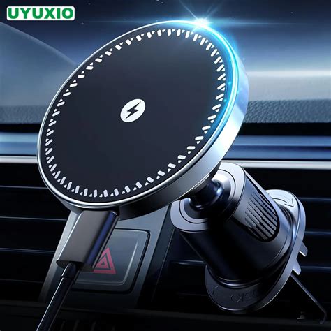 UYUXIO сильное магнитное беспроводное автомобильное зарядное устройство ...