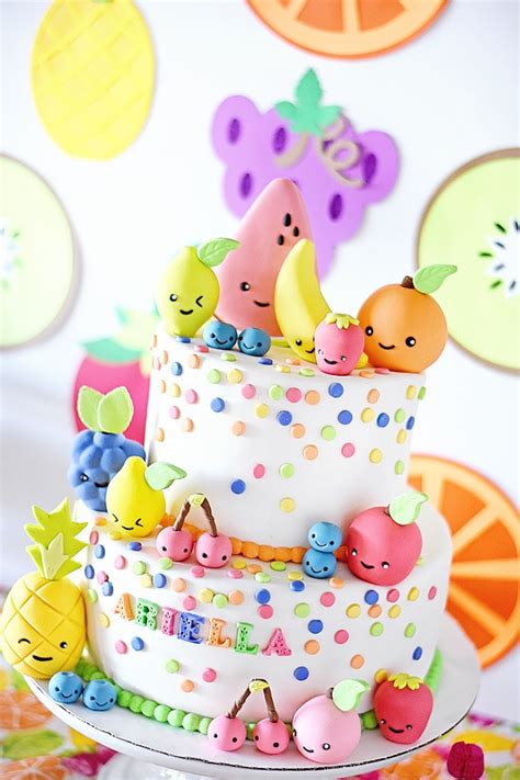 Kara's Party Ideas Colorful Tutti Frutti Birthday Party | Kara's Party Ideas