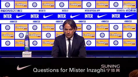 Conferenza Stampa Inzaghi E Marotta Vogliamo Riportare Lukaku