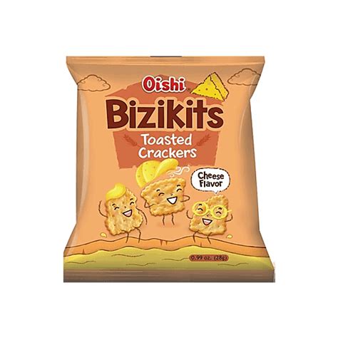 Oishi Bizikits Cheese Flavor Toasted Cracker 28g Snacks Walter Mart