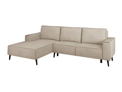 Canap D Angle Lincoln Brun Clair Fonction De Couchage Bo Te De