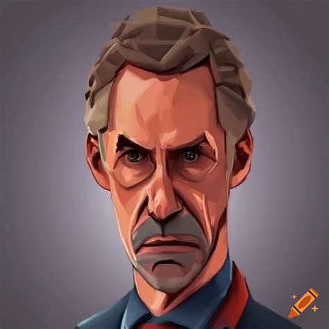 Portrait Of Jordan Peterson In Team Fortress 2 Style On Craiyon