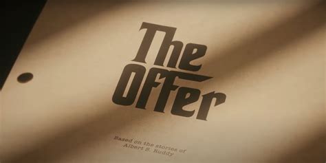 The Offer: Paramount+ Series About The Making of The Godfather Begins ...