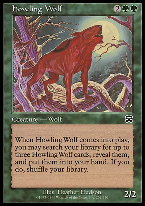 Howling Wolf Printings Prices And Variations Mtg