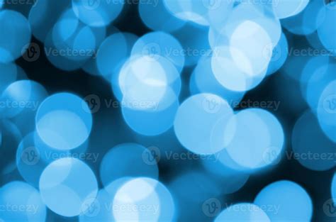 Blue Festive Christmas Elegant Abstract Background With Many Bokeh