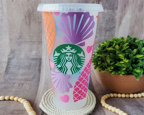 Mermaid Summer Svg Starbucks Cup Svg Files For Cricut Beach Oz Venti