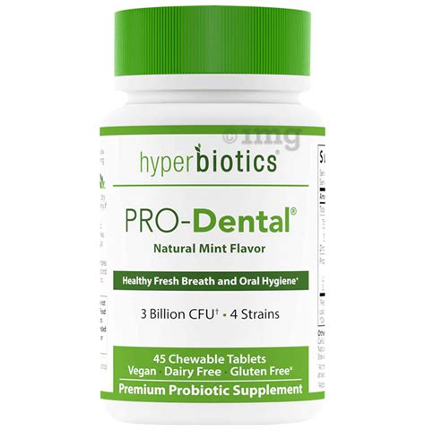 Hyperbiotics Pro Dental Probiotics Chewable Tablet Natural Mint Buy