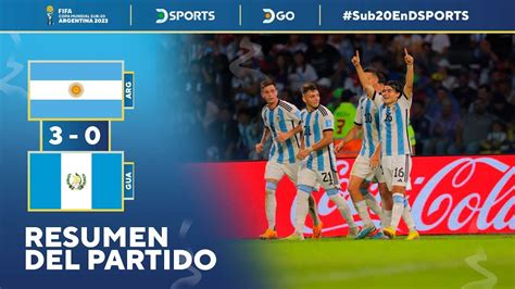 ARGENTINA venció a GUATEMALA y clasificó en el SUB20 Argentina 3 0