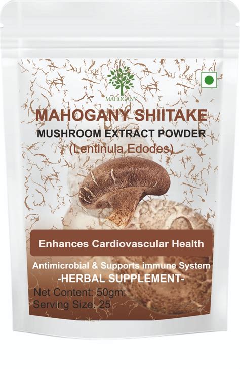 Shiitake Mushroom Extract Powder Mahogany Organics Private Limited