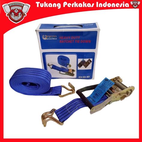 Jual U Safe Ratchet Tie Down Webbing Cargo Trak Link Belt Tali Ikat