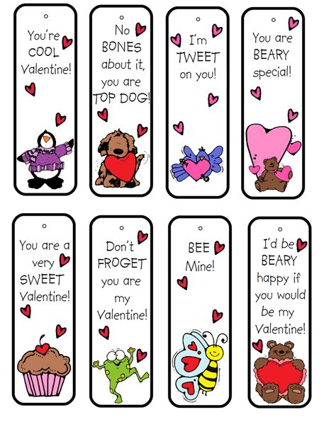 Pin On Valentines Bookmarks