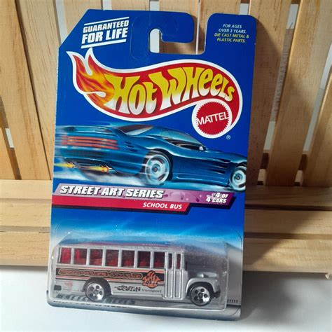 School Bus Street Art Series Hot Wheels Car Toy Sealed Package Etsy