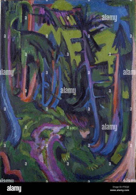 Ernst Ludwig Kirchner Mountain Forest Path LehmbruckMuseum Stock