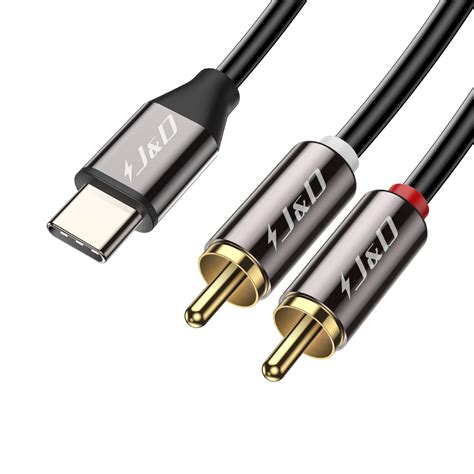 Amazon J D Usb C To Rca Audio Cable Usb Type C Male To Rca Male