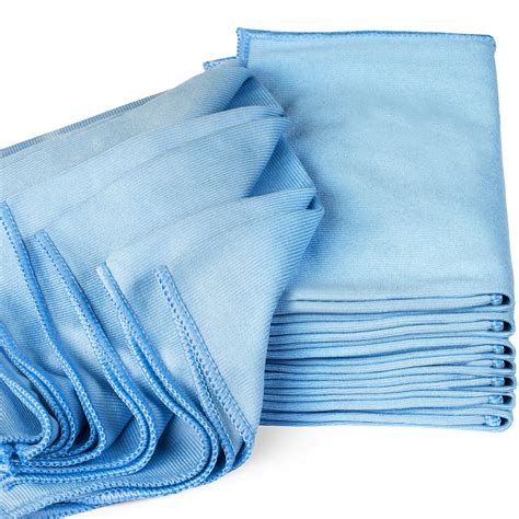 Zflow Microfiber Glass Cleaning Cloths 8 Pack 16 X 16 Streak Free