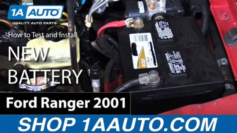 How To Test Battery Voltage And Replace Install New Battery 98 12 Ford Ranger Youtube