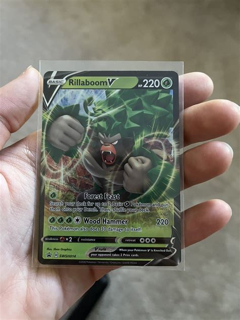 Mavin Rillaboom V Swsh Nm Full Art Promo Pokemon Card