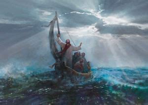 Jesus Calms The Storm Painting at PaintingValley.com | Explore ...