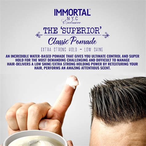 Immortal Nyc Exclusiva Pomada En Crema The Superior Fijaci N Firme Y