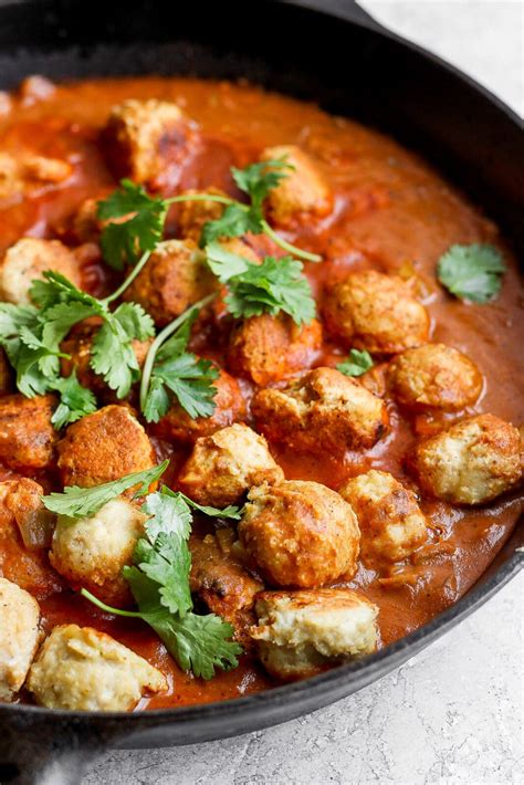 Tikka Masala Meatballs The Wooden Skillet