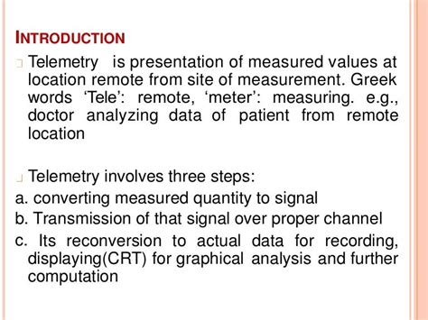 Telemetry