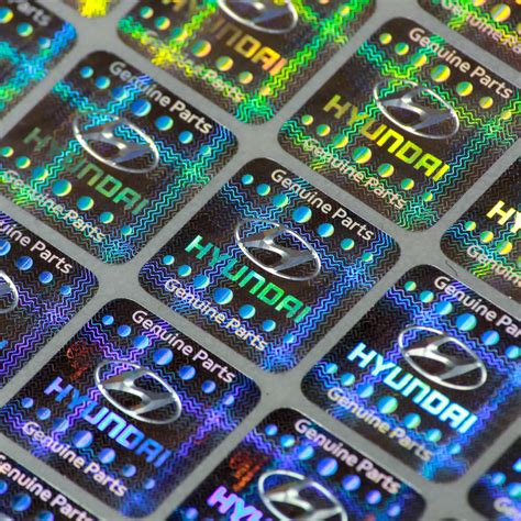 Customized Text Hologram Stickers - Matrix Hologram