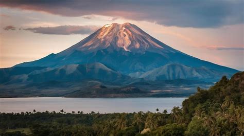 Premium Photo | Mayon volcano on luzon island philippines photo