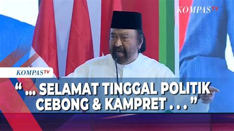 Surya Paloh Dalam Pidato Politiknya Selamat Tinggal Politik Cebong