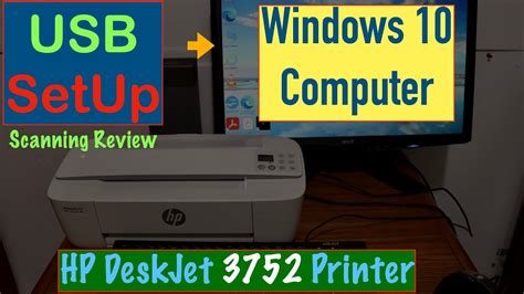 Hp Deskjet Setup Computer Scanning Review Youtube