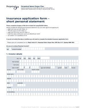 Fillable Online Perpetual S Select Superannuation Fund Guide