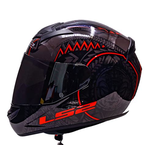 Ls Ff Rookie Takora Gloss Black Red Full Face Helmet Custom Elements