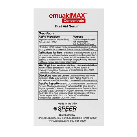 EMUAIDMAX® Concentrate First Aid Serum | EMUAID® Sitio Oficial