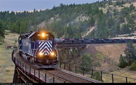 Montana Rail Link Emd Sd45 At Skyline Montana