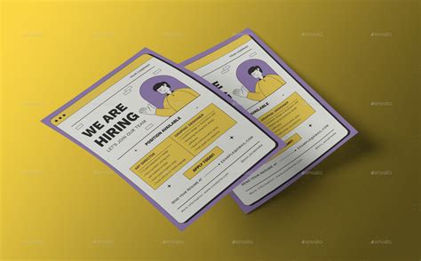 Now Hiring Flyer Retro Theme Print Templates Graphicriver