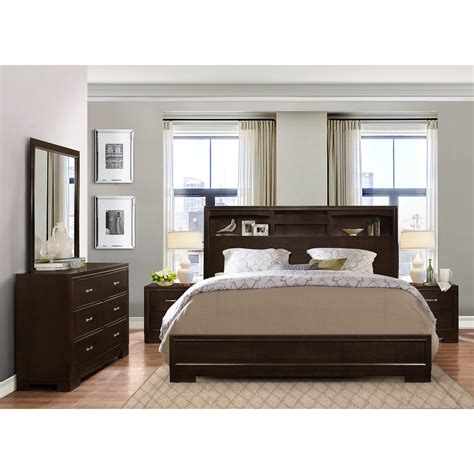 Roundhill Furniture Montana Panel 5 Piece Bedroom Set & Reviews | Wayfair