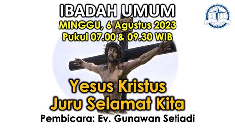 Live Ibadah Umum GKA Immanuel Malang Minggu 6 Agustus 2023 YouTube