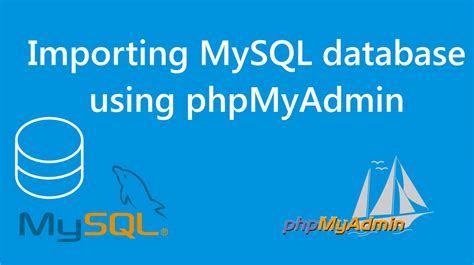 How To Import A Myslq Database In Phpmyadmin Shujaa Host