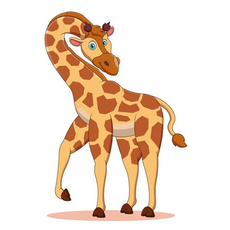 Cute Giraffe Cartoon Vector Illustration 17011759 Vector Art At Vecteezy