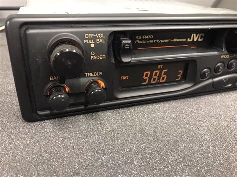 Old Classic Boxed Jvc Car Radio Cassette Player Model Ks R470 Hyper