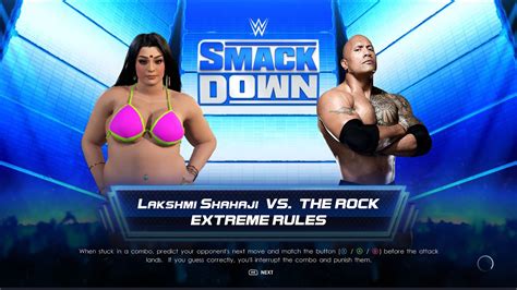 The Rock Vs Lakshmi Shahaji Wwe FULL MATCH YouTube