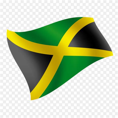 Jamaica Flag Waving Vector On Transparent Background Png Similar Png