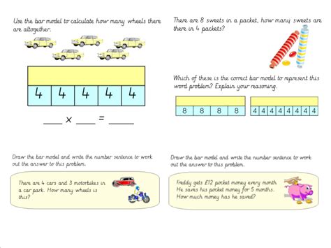 Bar Model Multiplication Worksheets